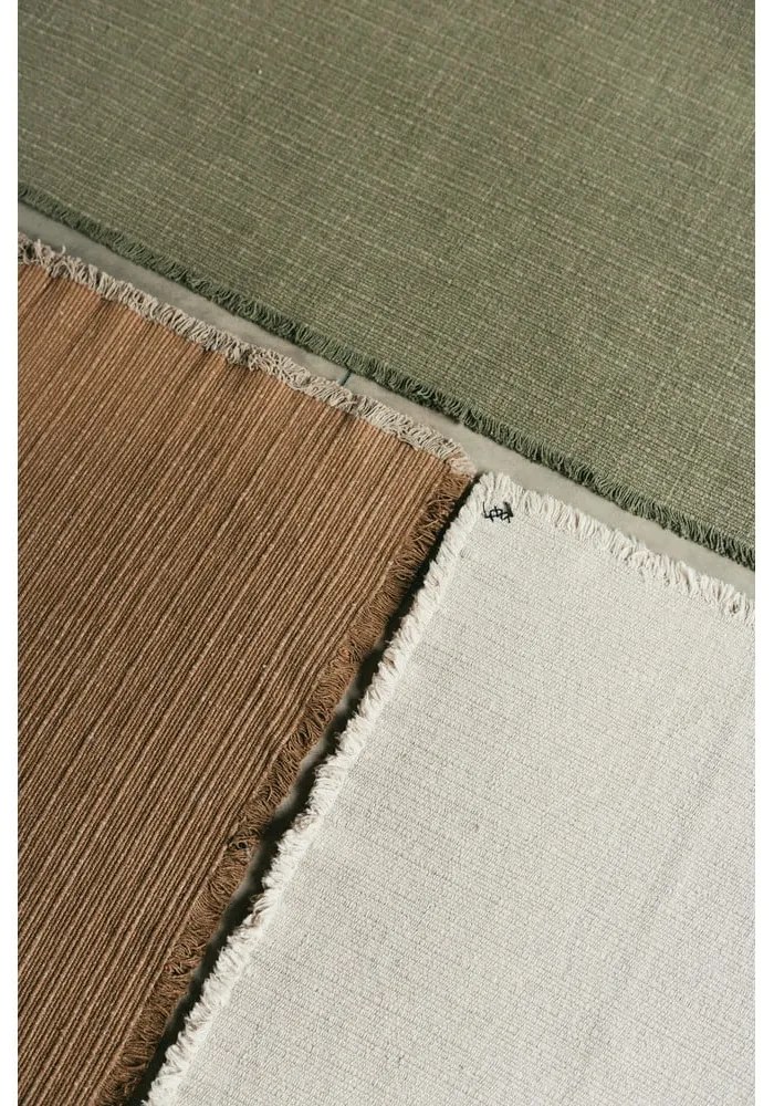 Krémový ručne tkaný bavlnený koberec 200x300 cm Handloom – Lorena Canals