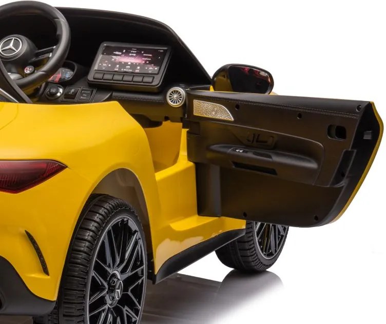 LEAN CARS Elektrické autíčko Mercedes AMG SL63 lakované, žlté