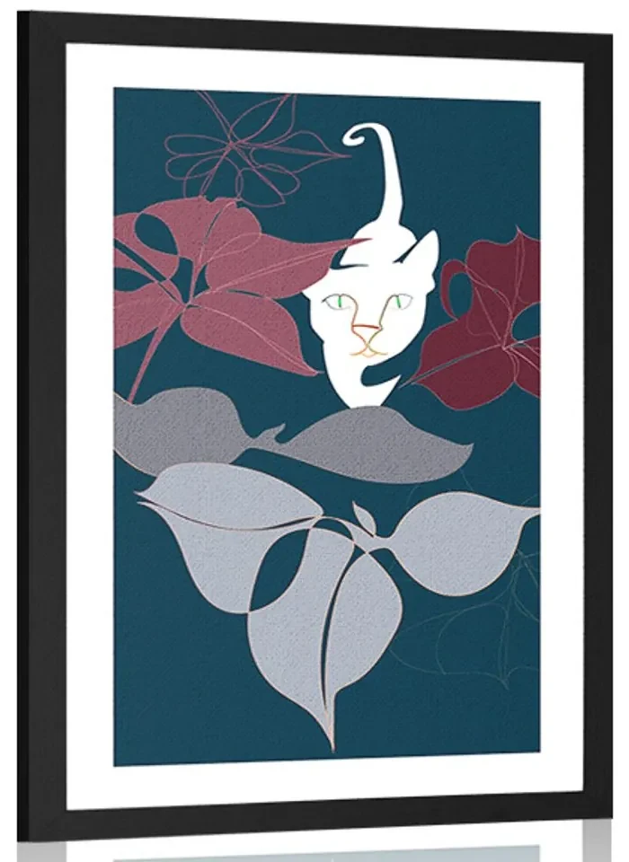 Plagát s paspartou dobrodružstvo v džungli - 20x30 white