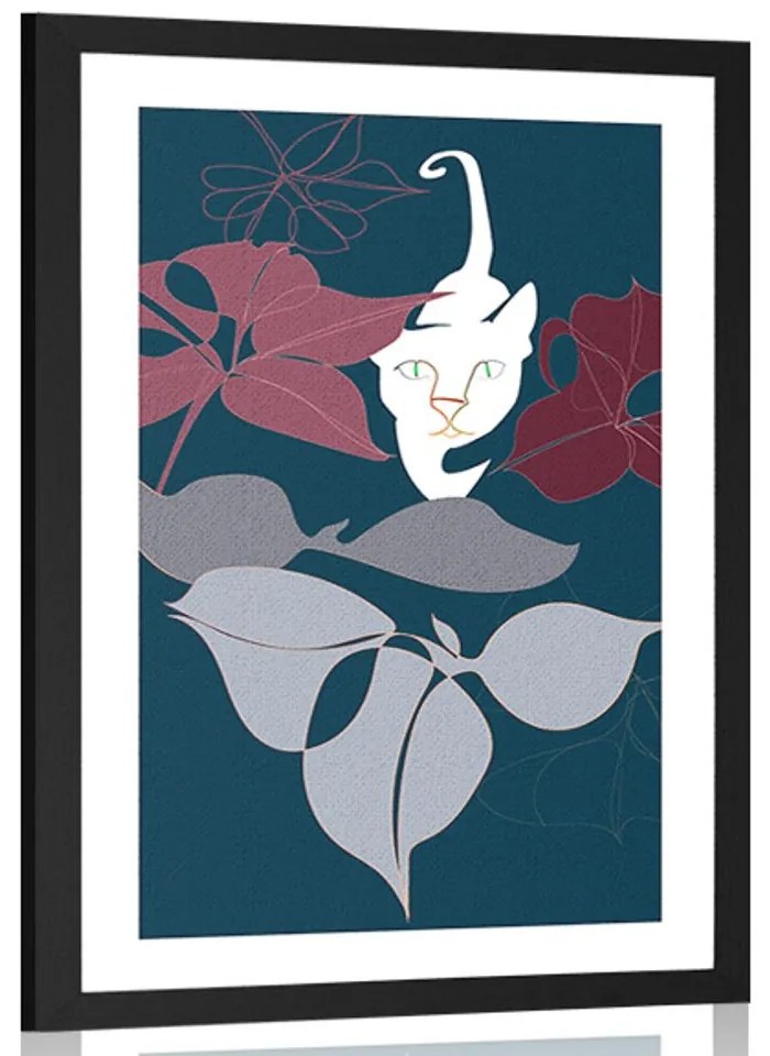 Plagát s paspartou dobrodružstvo v džungli - 30x45 white