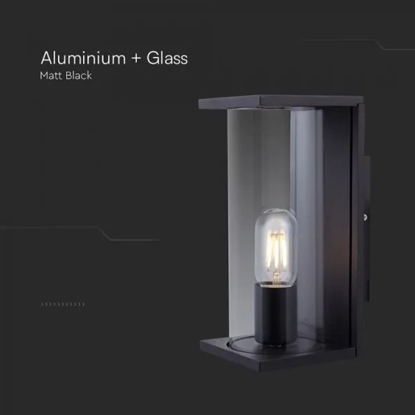 Vonkajšie nástenné svietidlo 1xE27/60W/230V IP44 čierna