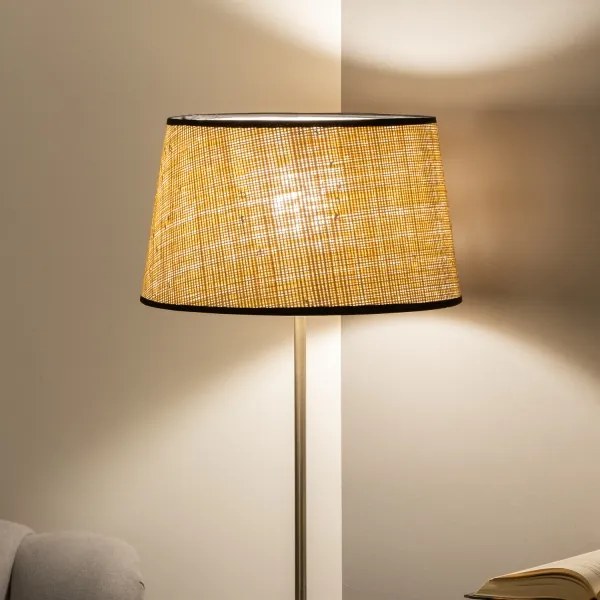 Brilagi - LED stojacia lampa CERIA 1xE27/40W/230V pr. 35 cm béžová/matný chróm