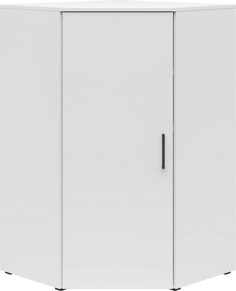 XXXLutz ROHOVÁ KOMODA, biela, 71,5/115/71,5 cm Carryhome - Komody - 002427022042