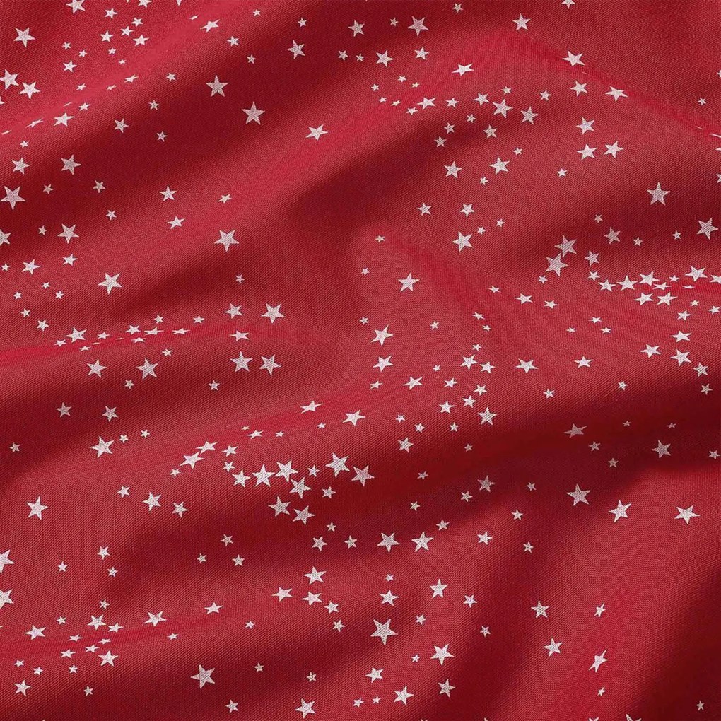 Goldea hranatý obrus valencia - hviezdičky na červenej 80 x 80 cm