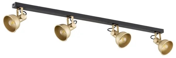 Argon 1801 - Bodové svietidlo LENORA 4xE14/7W/230V zlatá/čierna