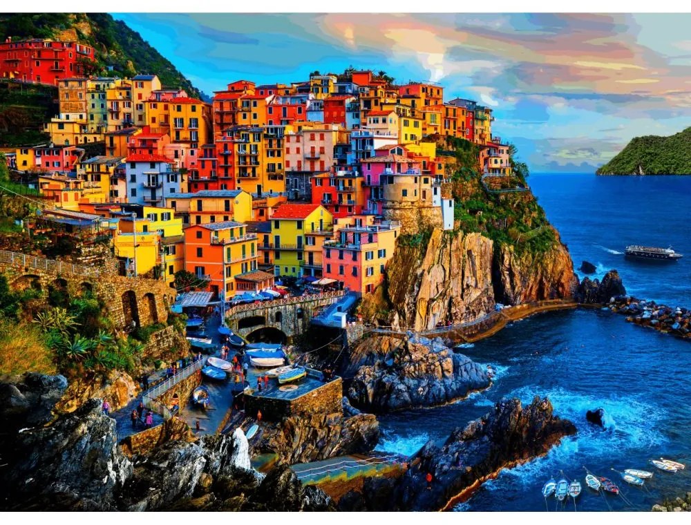 Brain Tree Puzzle Cinque Terre 1000 dielikov