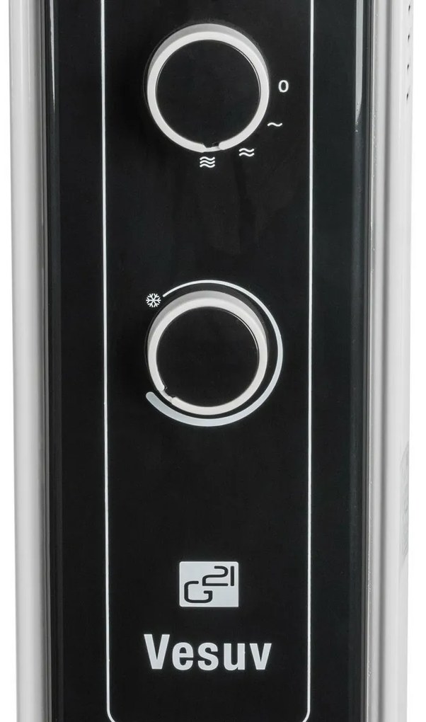 G21 Vesuv olejový radiátor, 9 rebier, 2000 W,biely