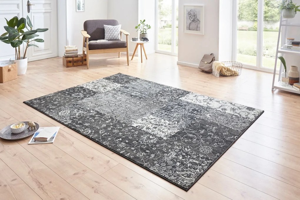 Hanse Home Collection koberce Kusový koberec Celebration 103463 Kiri Grey Creme - 80x150 cm