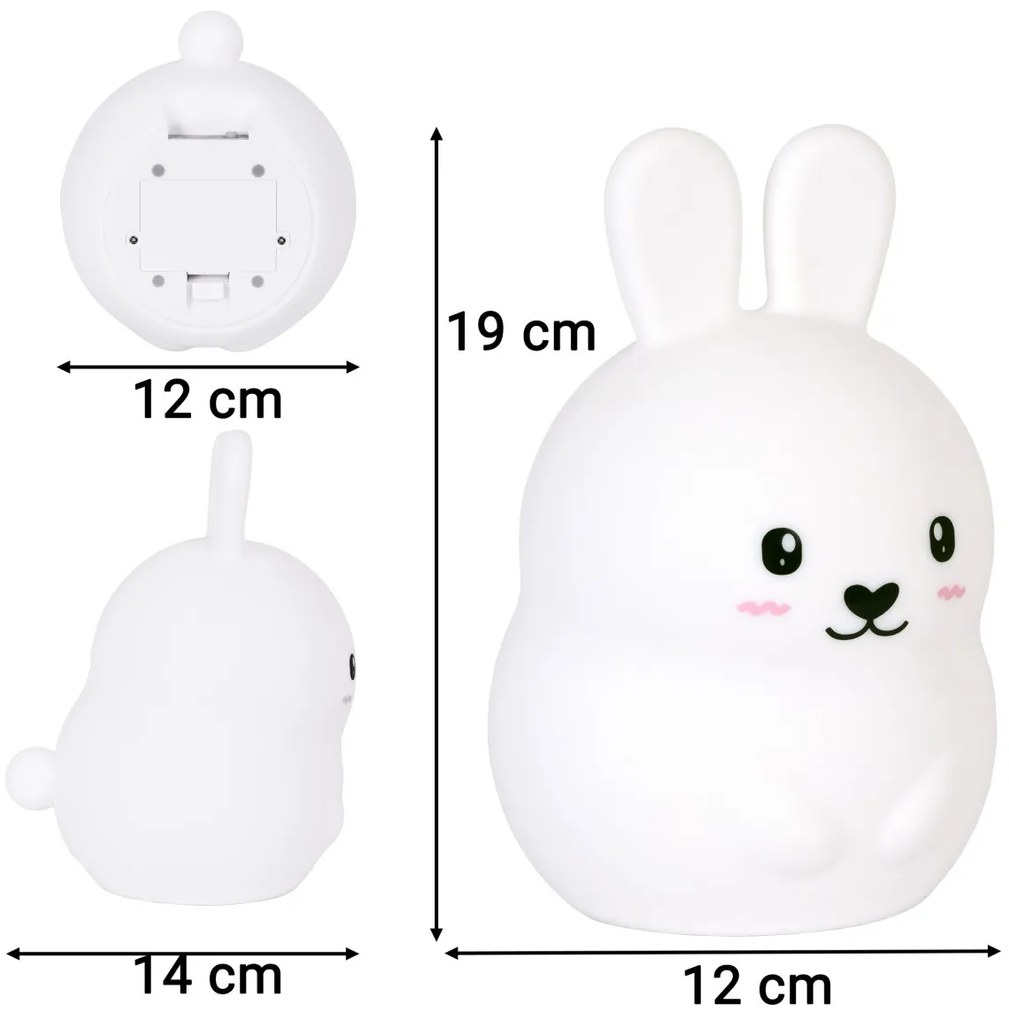 Dětská stolní LED lampa Mooni bílá