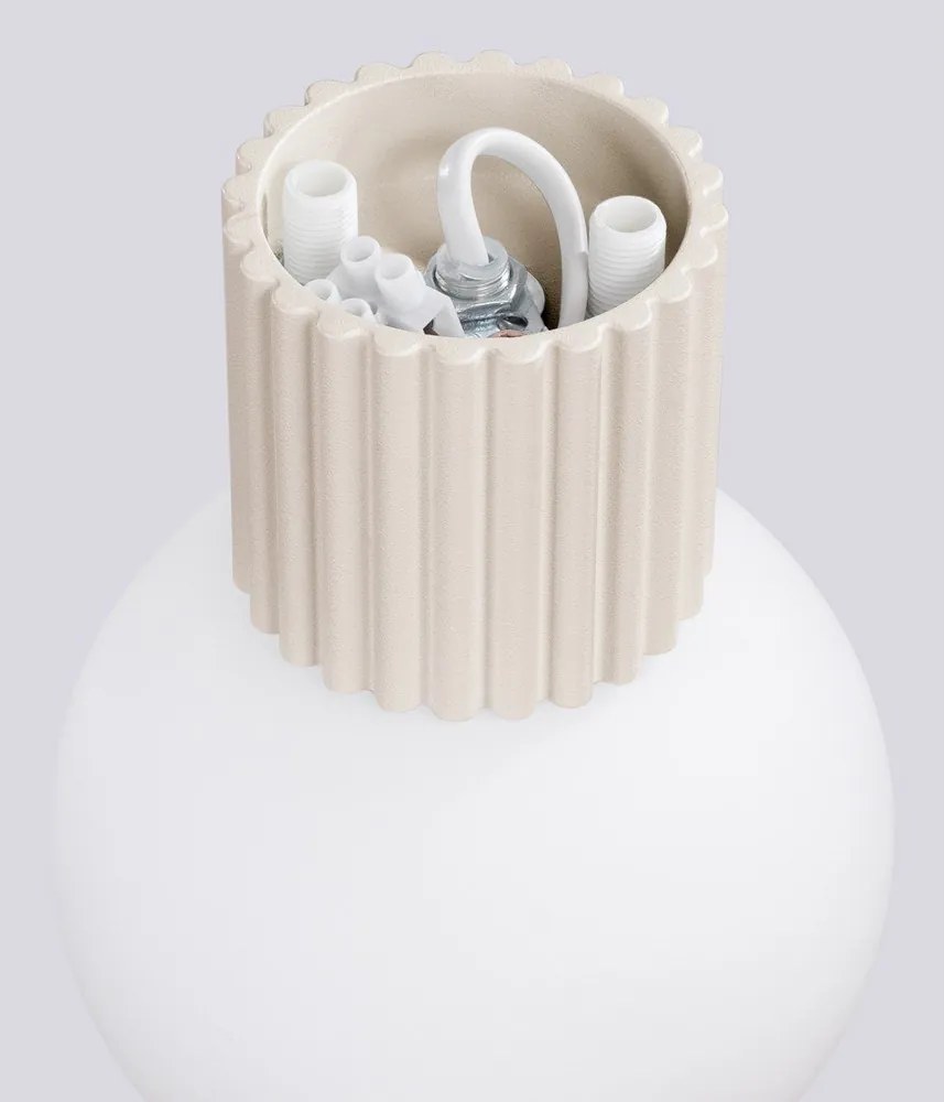 Krémové nástenné svietidlo ø 12 cm Orbital – Sollux