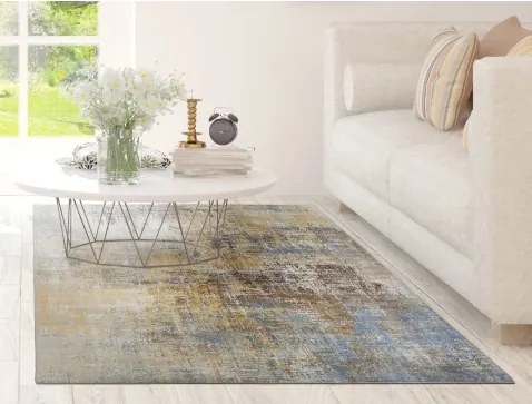 Koberec Pila 80x150 cm, žlto-modrá%