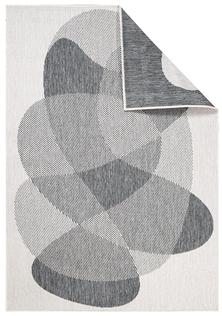 Dekorstudio Obojstranný koberec na terasu DuoRug 5835 - sivý Rozmer koberca: 160x230cm