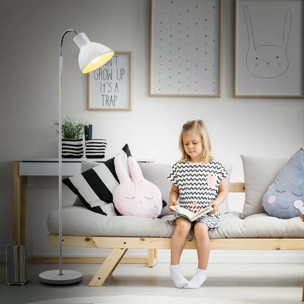 Stojacia lampa 1xE27/25W/230V biela