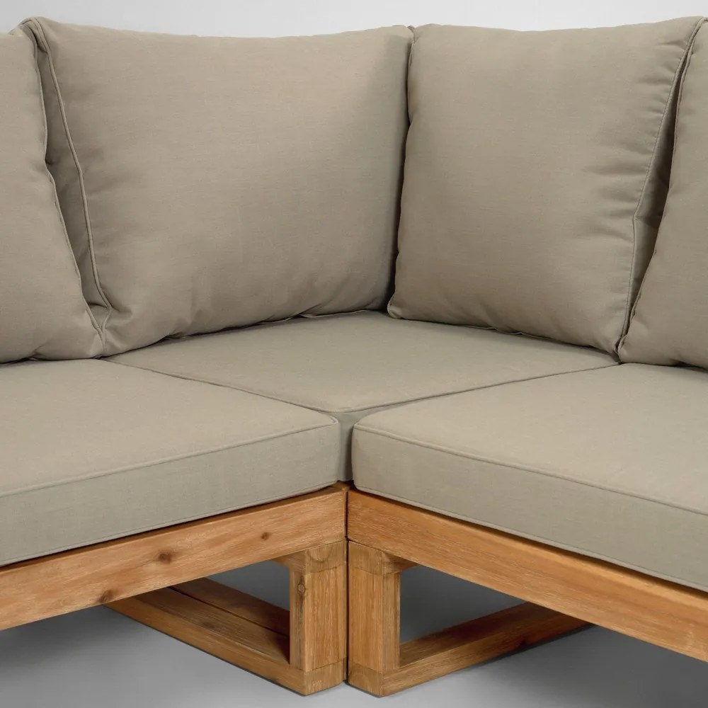 Set záhradného nábytku z akáciového dreva Kave Home Flaviina
