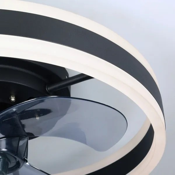 Brilagi-LED stmievateľné svietidlo s ventilátorom LED/30W/230V 3000-6500K čierne