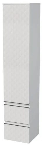 Kúpeľňová skrinka vysoká SAT Cube Way 32,5x163x33 cm biela mat CUBE3DV351DP2ZBP