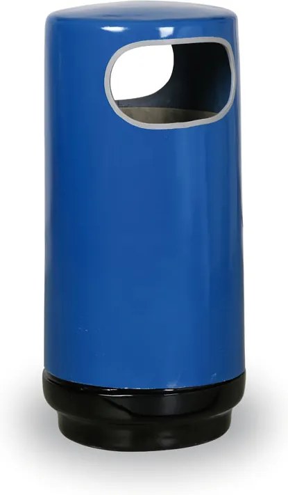 Nezničiteľný sklolaminátový odpadkový kôš - modrý