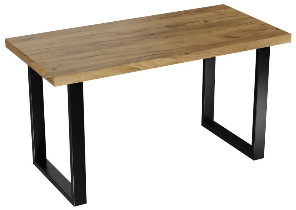 Jedálenský stôl VINI, 120x60x75, dub craft zlatý