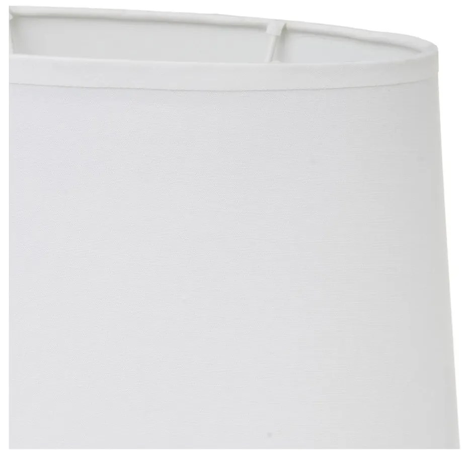 Bielo-béžová keramická stolová lampa s textilným tienidlom (výška 31 cm) – Casa Selección