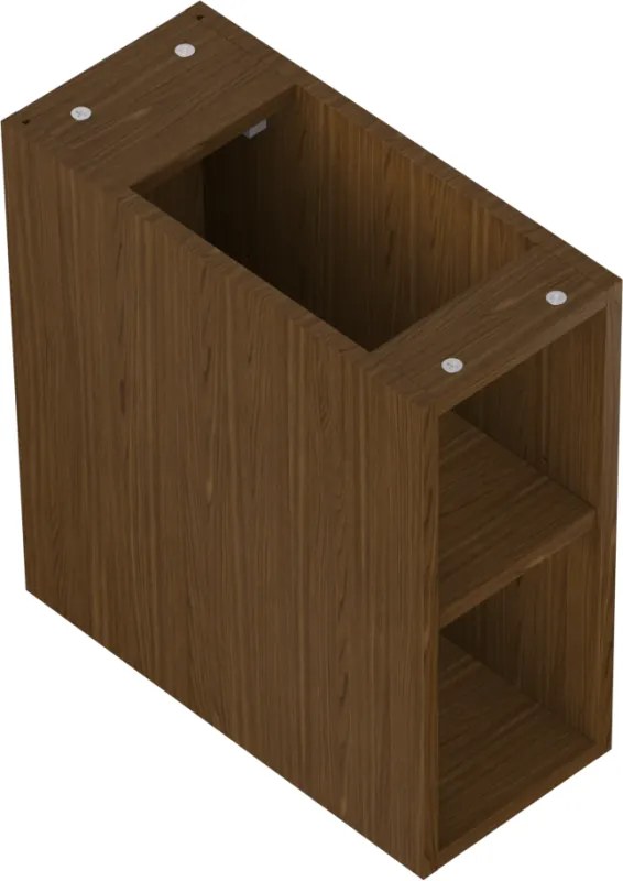 Mexen Box-A, otvorená skrinka s policou 20 cm, orech, 91AX2-0200-470-0-86