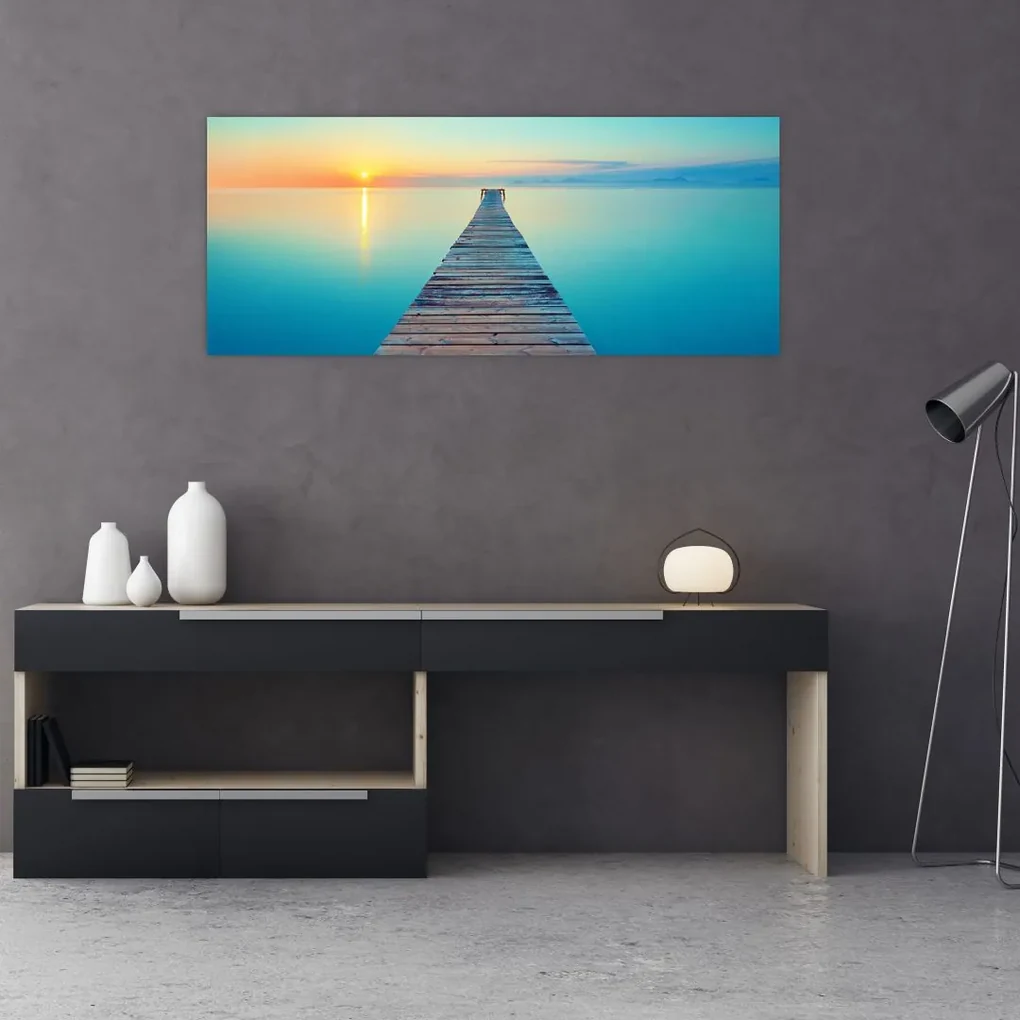 Obraz - Mólo do nekonečna (120x50 cm)