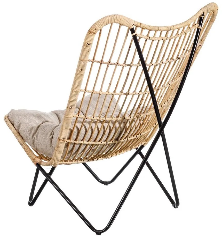 Kreslo s výpletom v prírodnej farbe – Ixia