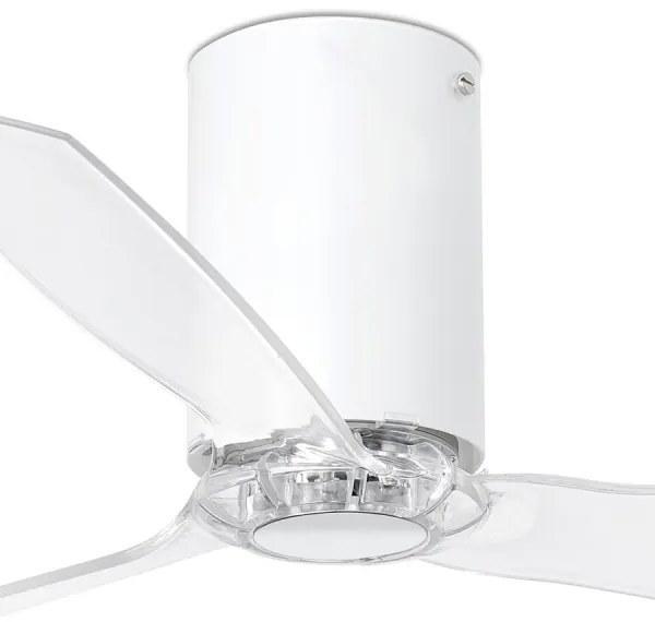 FARO 32039 - Stropný ventilátor MINI TUBE VENTIL číra pr. 128 cm + diaľkové ovládanie