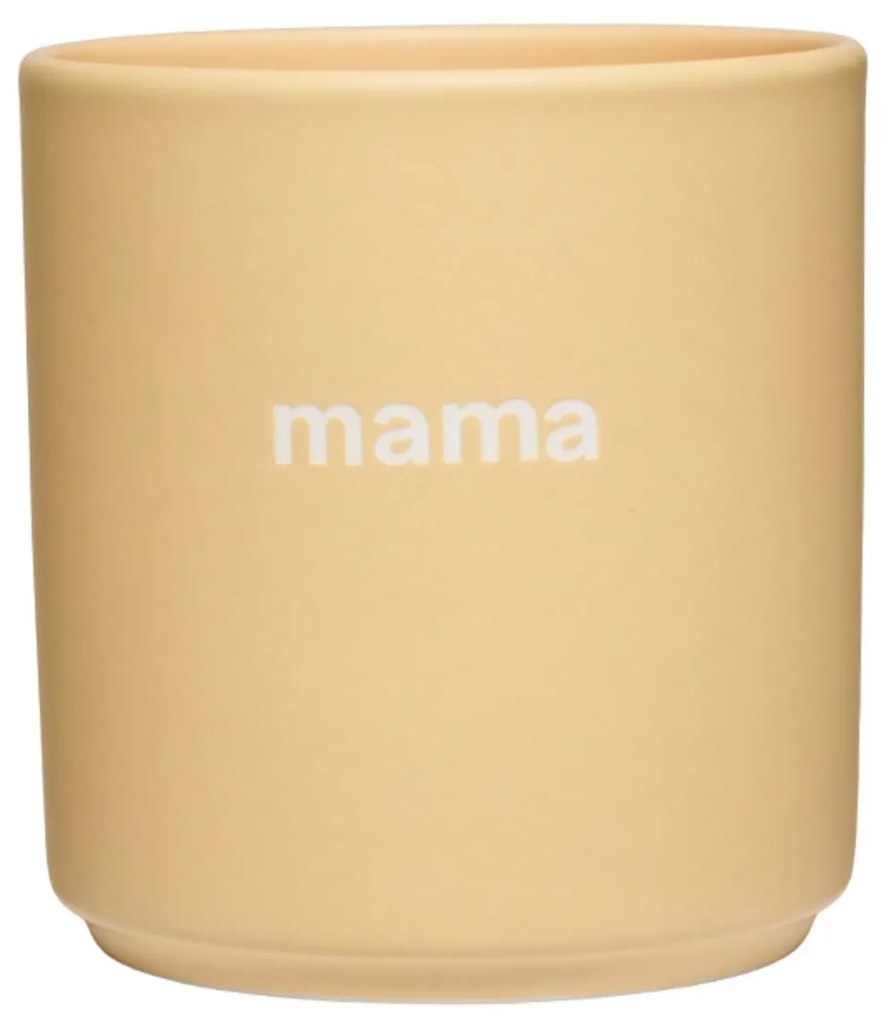 DESIGN LETTERS Porcelánový hrnček Yellow Mama 300 ml