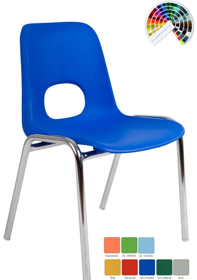 Študentská stolička HELENE MEDIA plast