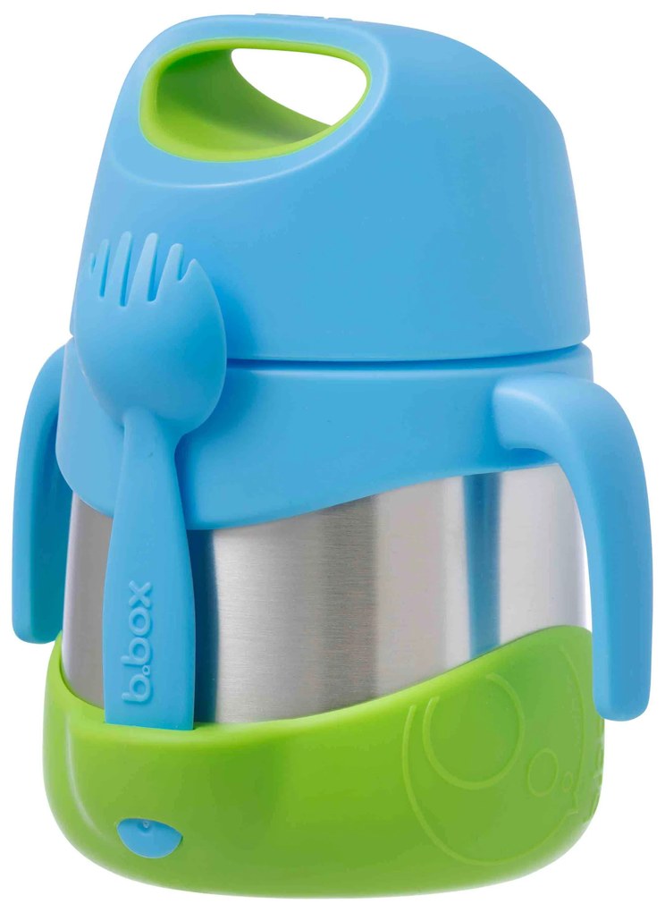 Termoska na jedlo - modrá/zelená