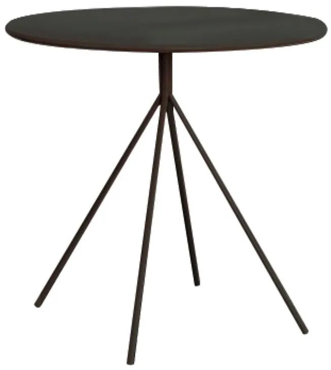 Stôl Fondi 80 Mdf/Oceľ – Čierna Mat