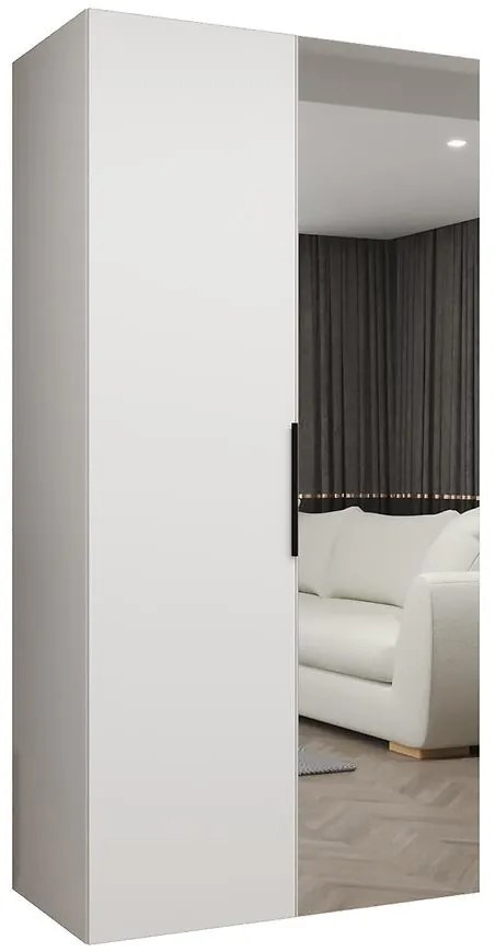 Skriňa Marbella II 100 biela/čierna