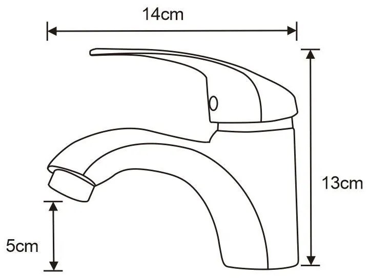 Mexen Fabia, umývadlová batéria, chrómová, 746500-00