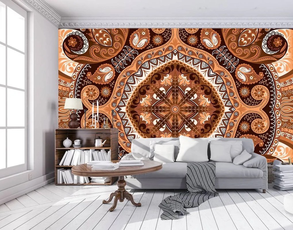 Fototapeta - Hnedá mozaika (152,5x104 cm)