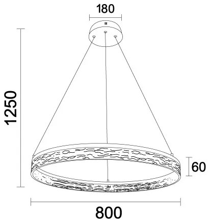 LED stmievateľný luster na lankách ALIANZ LED/60W/230V 3000-6000K + diaľkové ovládanie