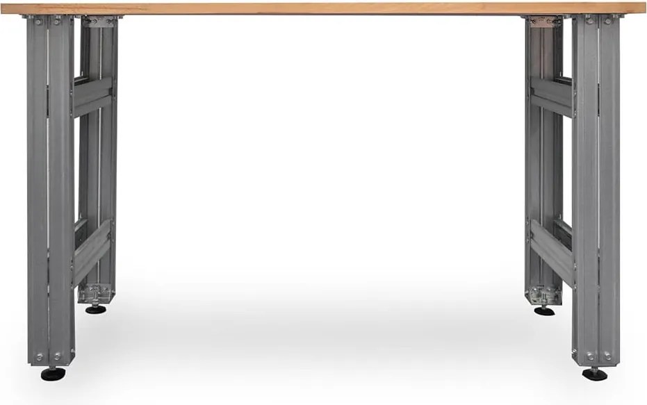 Pracovný stôl BULLRACK 90x150x60 cm, zinok