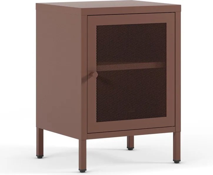 Vínovočervený nočný stolík Fayna – Marckeric