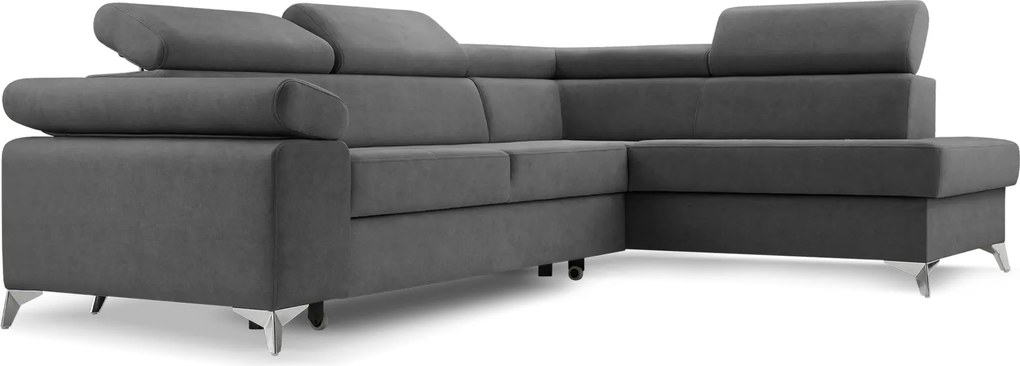 Rohová sedacia súprava Madeira (grafit) (P). Akcia -20%. Vlastná spoľahlivá doprava až k Vám domov. 1071463