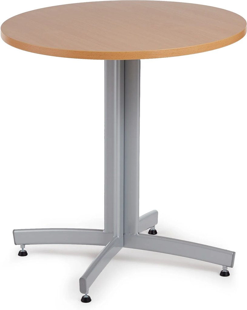 Jedálenský stôl Sanna, okrúhly Ø 700 x V 720 mm, buk / sivá