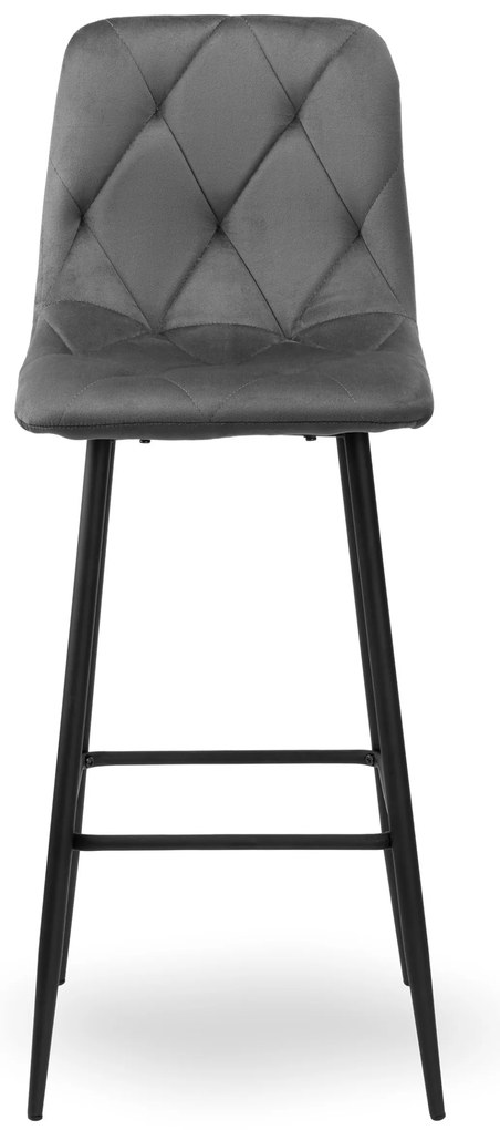 Barová stolička KINGSTON sivá