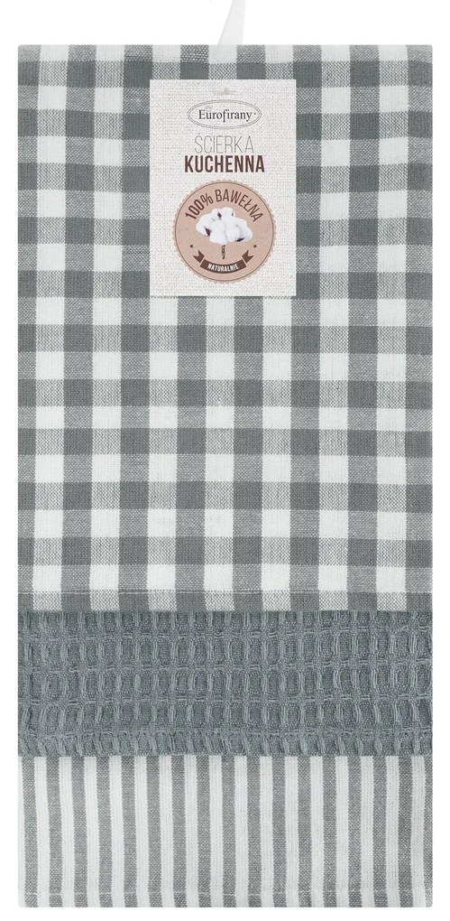 KUCHYNSKÁ UTIERKA LUCY SADA 3 KS 50X70 CM STRIEBORNÉ