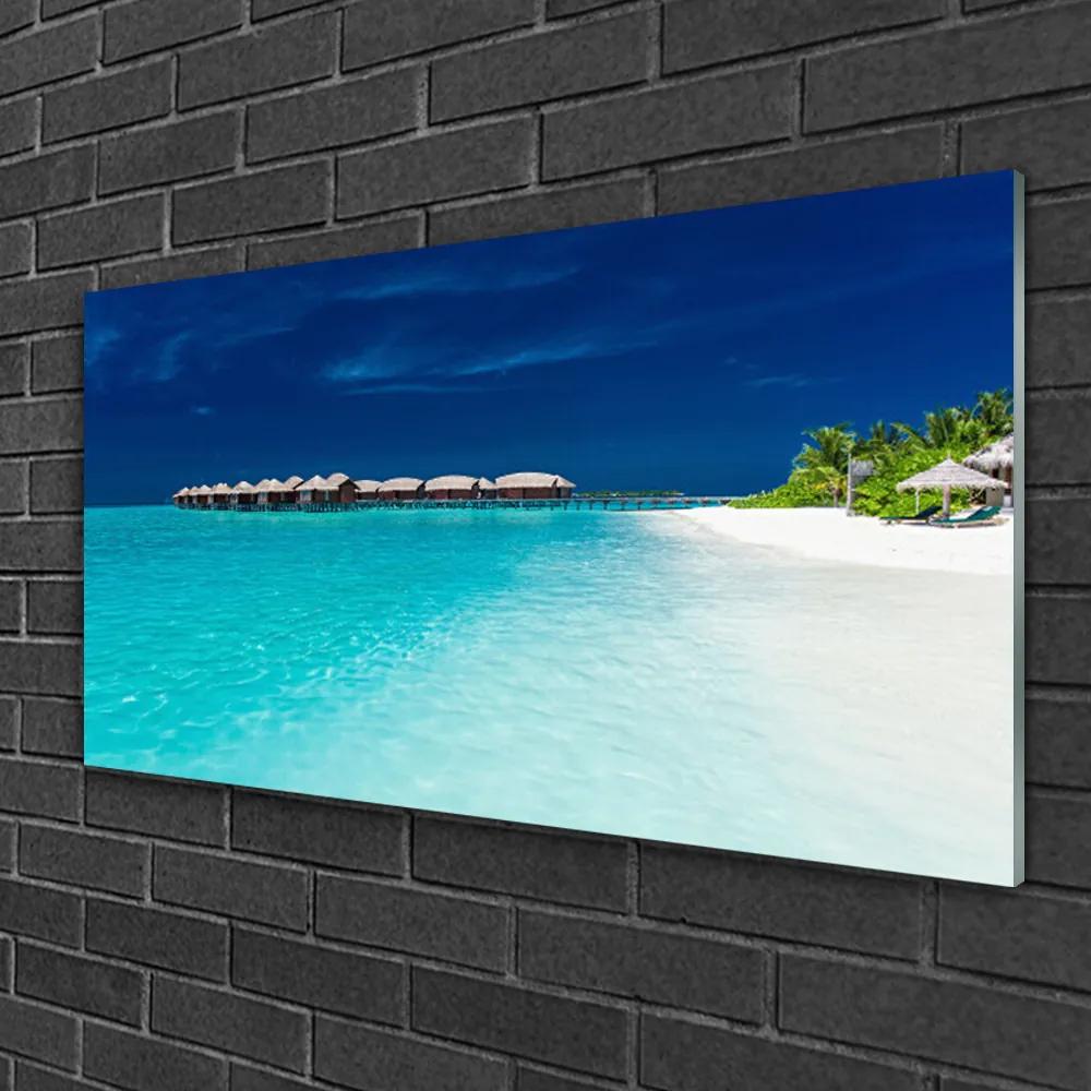 Obraz na skle More pláž príroda 140x70 cm