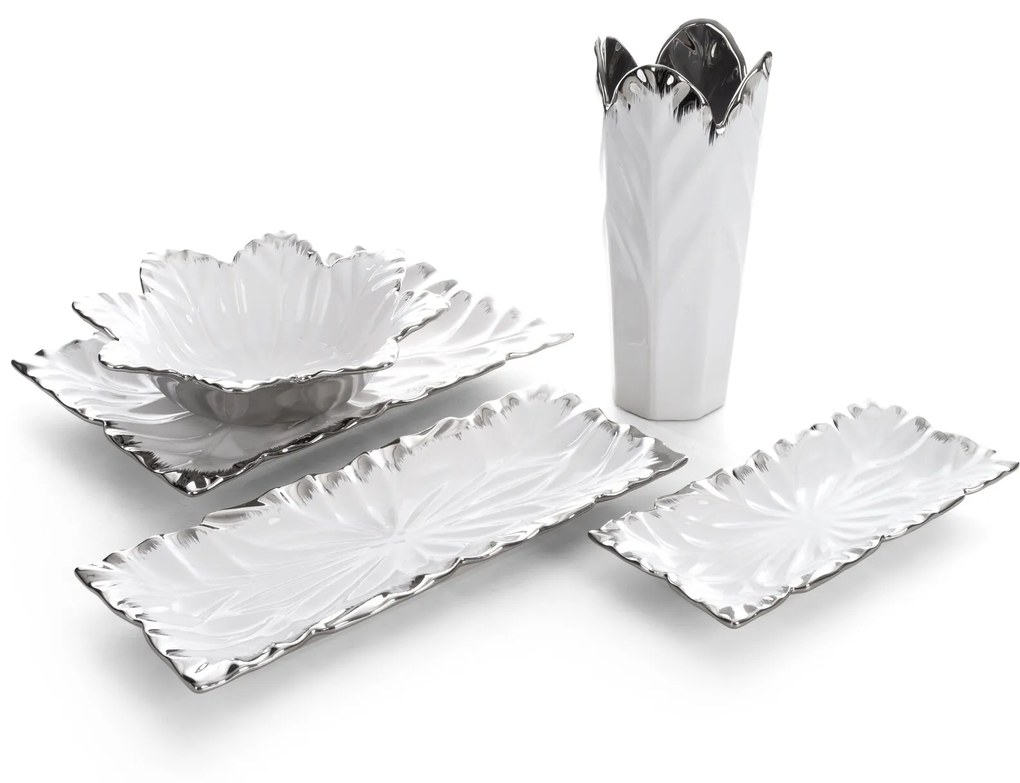 KERAMICKÁ VÁZA NIRA 13X13X28 CM BIELA