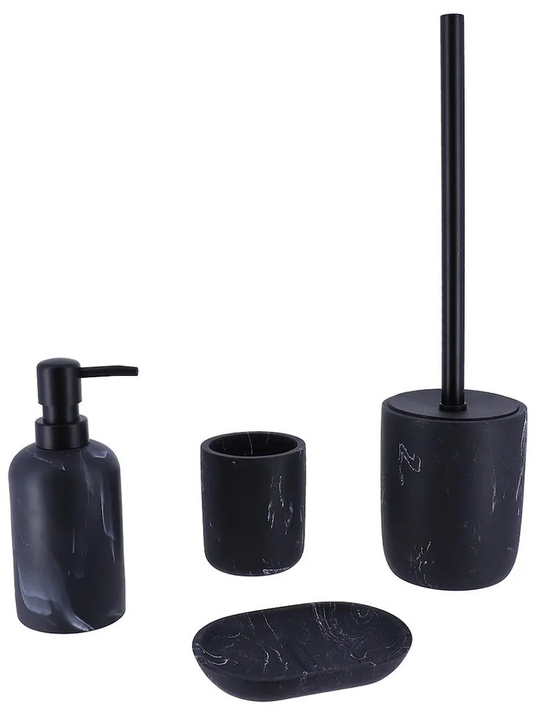 Dávkovač mydla Everist Black Marble, čierna, 300 ml