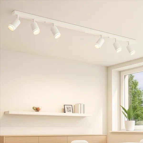 Bodové svietidlo PIPE 6xGU10/10W/230V biela