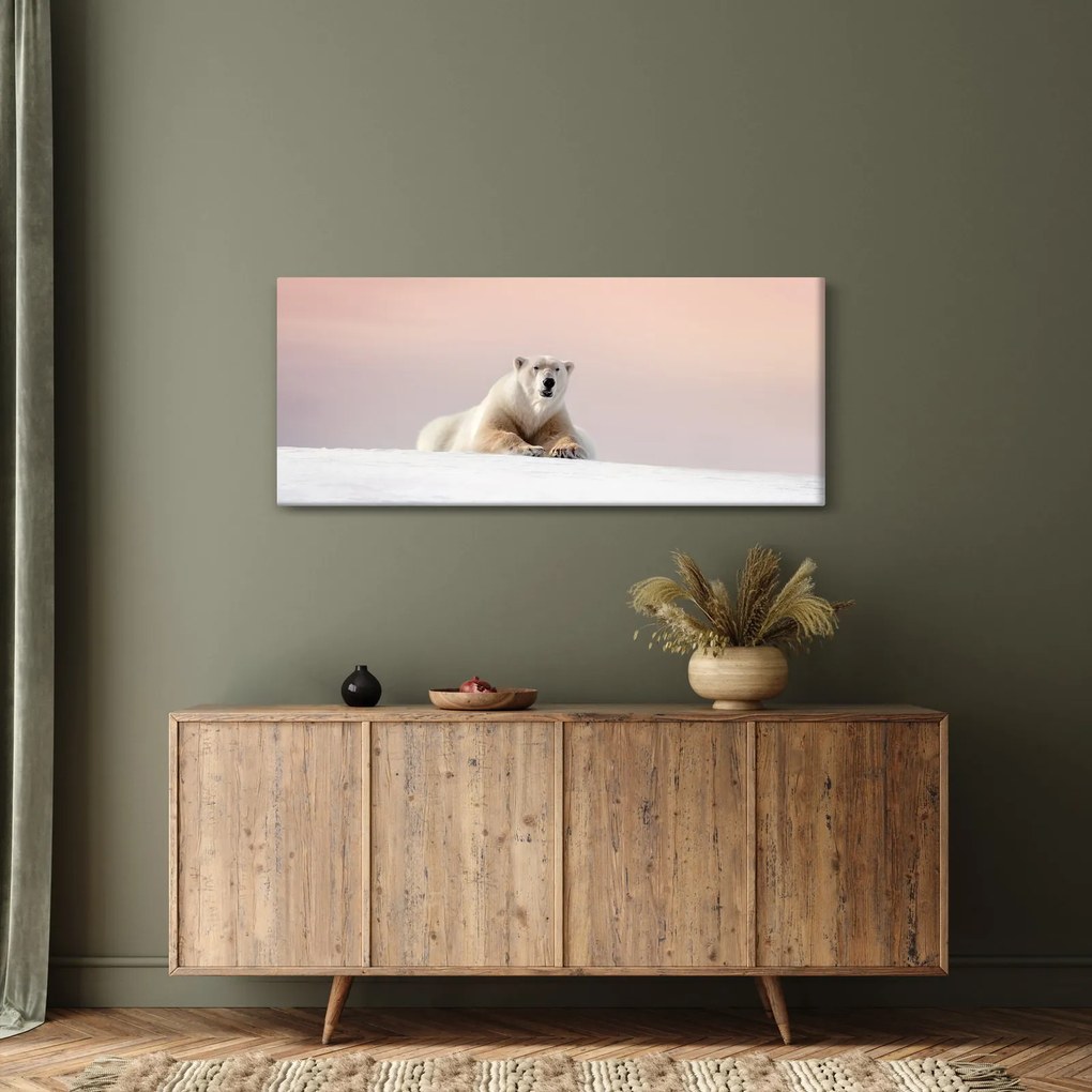 Obraz - Ľadový medveď (120x50 cm)