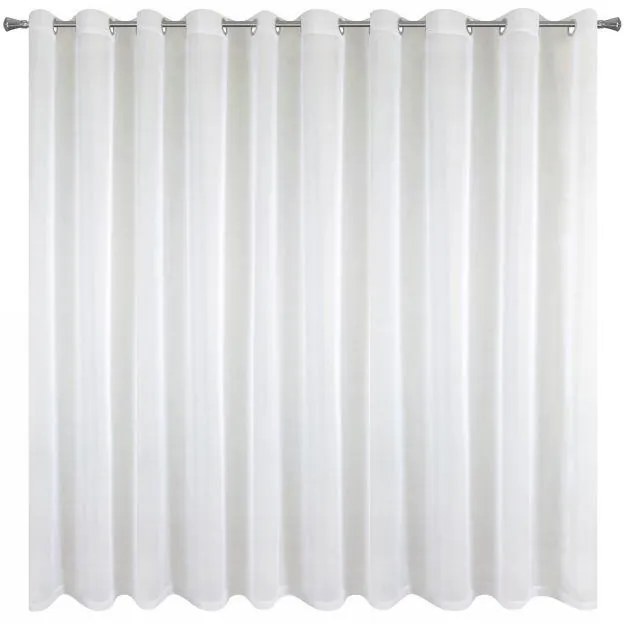 Biela záclona na krúžkoch LUCY 350x150 cm