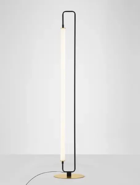LED čierna stojaca lampa Wetro 28