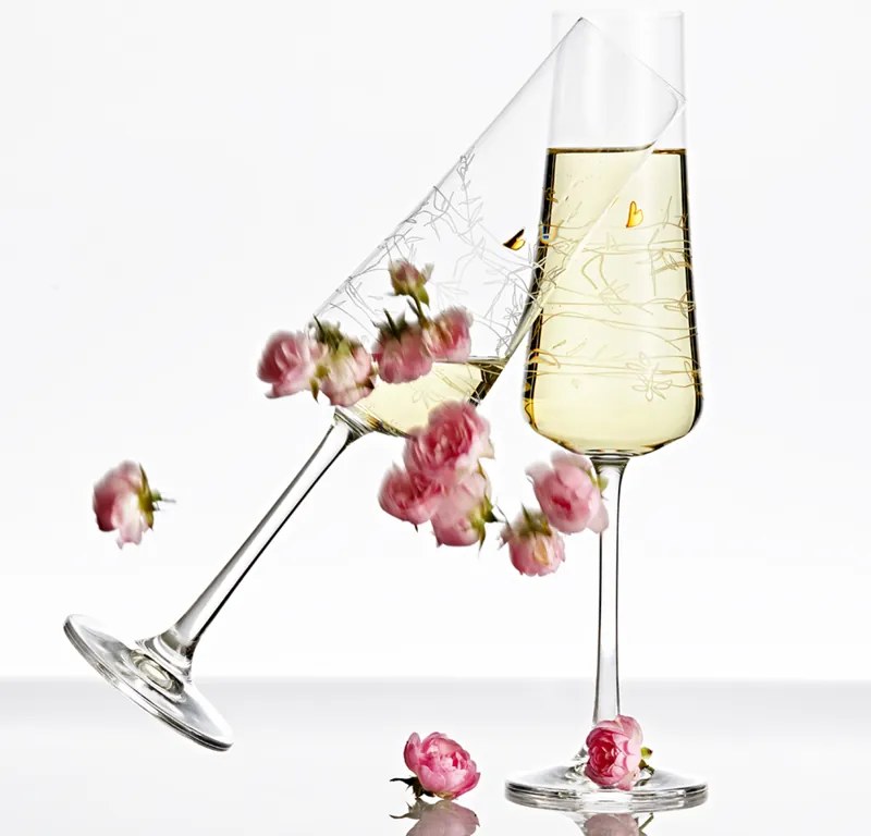 Crystalex poháre na šampanské Love 210 ml 2KS