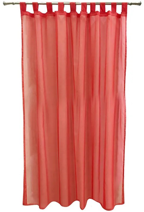 Záves na pútkach 140x250 červená